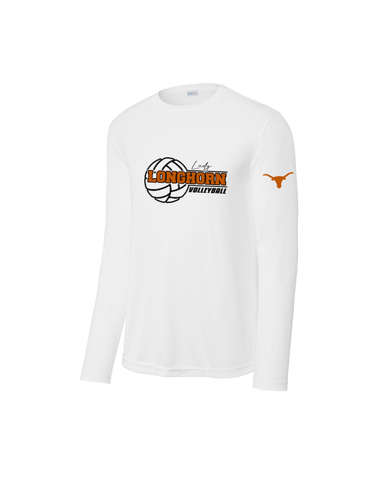 Dobie HS Volleyball - Lady Longhorn Long sleeve Performance Tee
