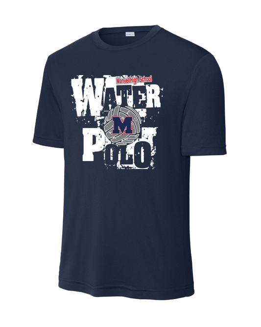 Manvel Water Polo-  Manvel Water Polo Sleeve Performance Tee