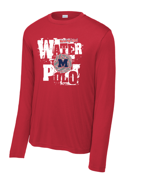 Manvel Water Polo- Manvel Water Polo Long Sleeve Performance Tee
