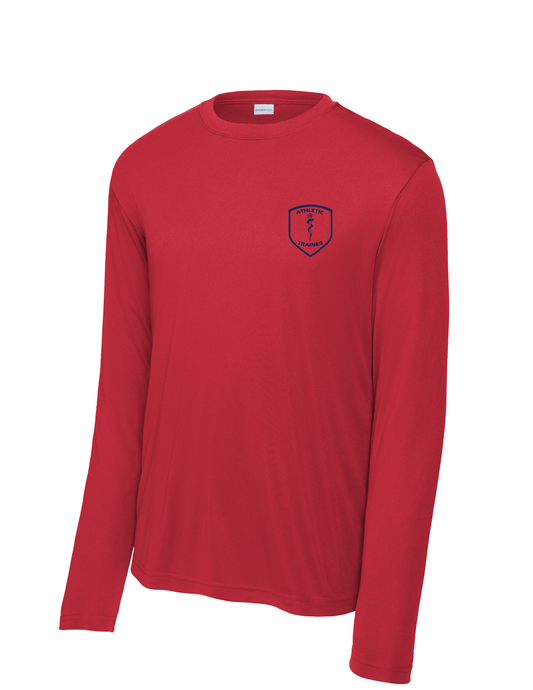 Manvel Sports Medicine - Athletic Trainer Crest - Long Sleeve Performance Tee