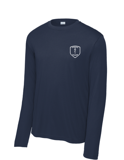 Manvel Sports Medicine - Athletic Trainer Crest - Long Sleeve Performance Tee
