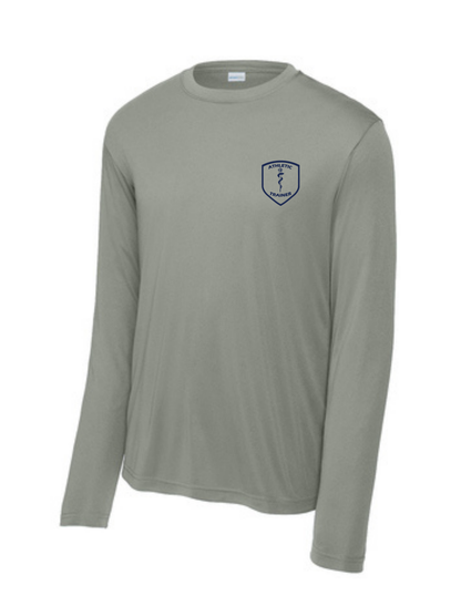 Manvel Sports Medicine - Athletic Trainer Crest - Long Sleeve Performance Tee
