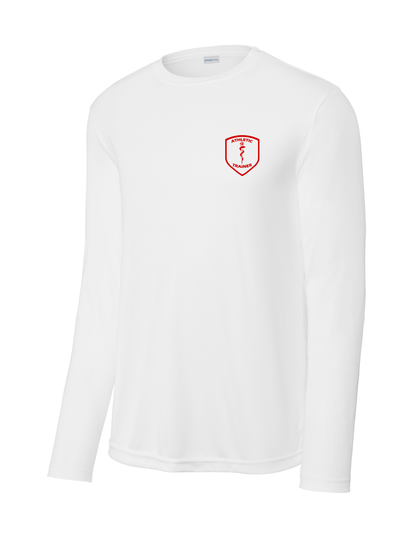 Manvel Sports Medicine - Athletic Trainer Crest - Long Sleeve Performance Tee