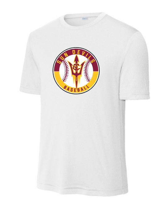 GC Sundevils Baseball- GC Sundevils Circle Logo Short Sleeve  Performance Tee