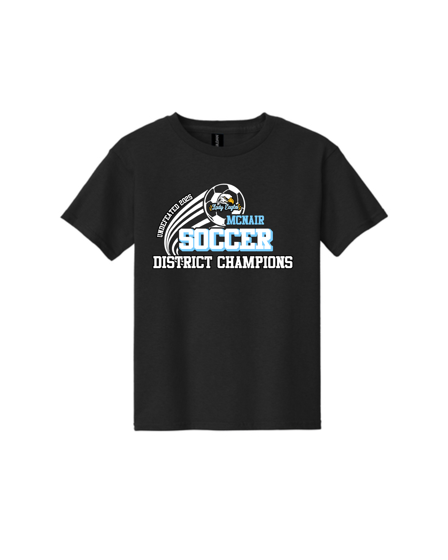 McNair Soccer - 8th Grade Undefeated District Champions Cotton Tee Shirt