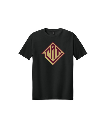 CAT Takeover- Cotton Tee- CAT Gold & Maroon Logo
