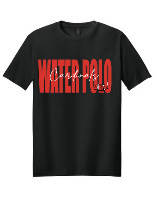 Bellaire Cardinals Swim & Dive - Cardinals Water Polo Cotton Tee -Black