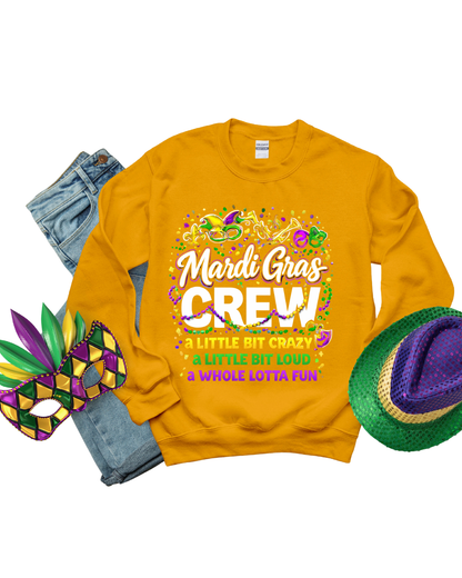 Sweatshirt-Mardi Gras Crew Sweatshirt