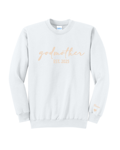 Mother's Day- Embroidered Godmother Sweatshirt