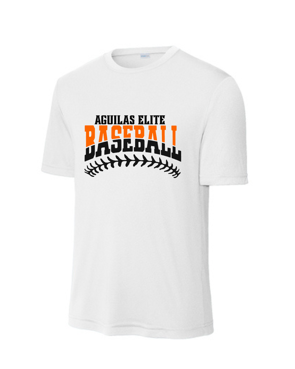 Aguilas Elite-AE Baseball WS Performance Tee- White