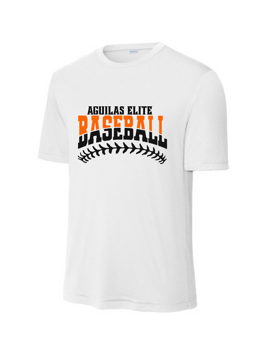 Aguilas Elite-AE Baseball WS Performance Tee- White