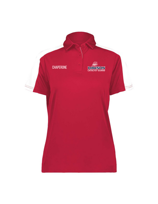 Dawson HS Band -  Catalyst Guard Chaperone Embroidered Catalyst Guard Logo - Ladies Red Polo