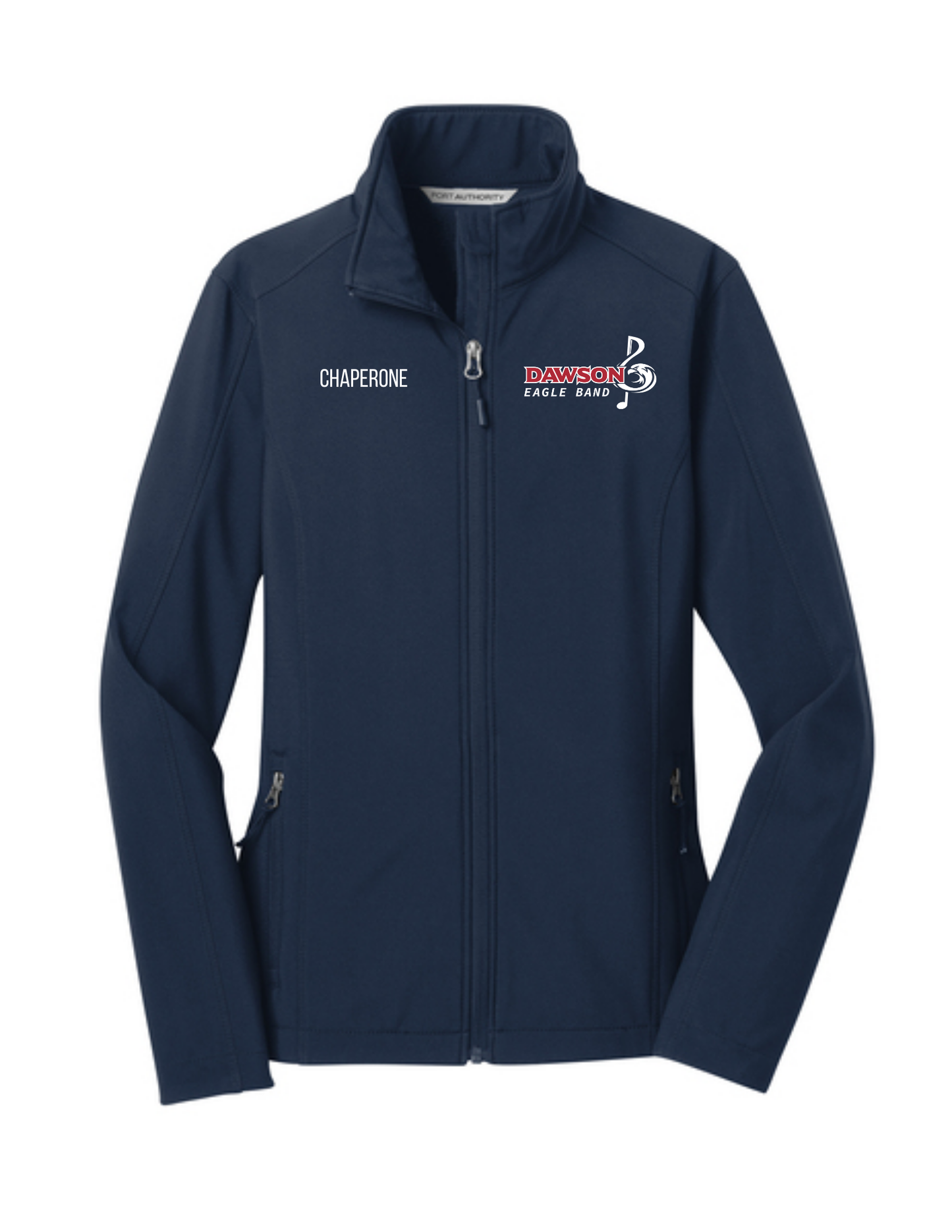 Dawson HS Band - Chaperone Embroidered Band Logo - Women's Soft Shell Jacket