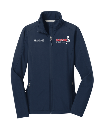 Dawson HS Band - Chaperone Embroidered Band Logo - Women's Soft Shell Jacket