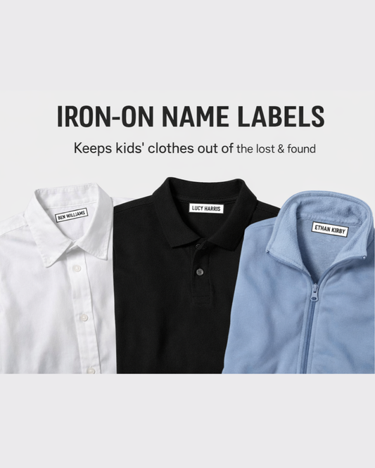 Iron On Name Labels- 10