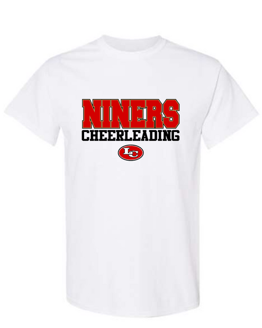 League City 49ers- Niners Cheer Cotton Blend Tee- white