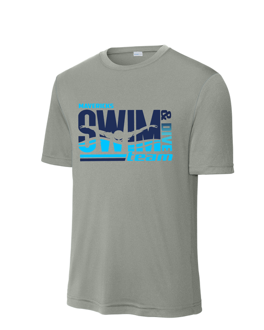 Manvel Swim & Dive-  Mavericks Swim & Dive Short Sleeve Performance Tee