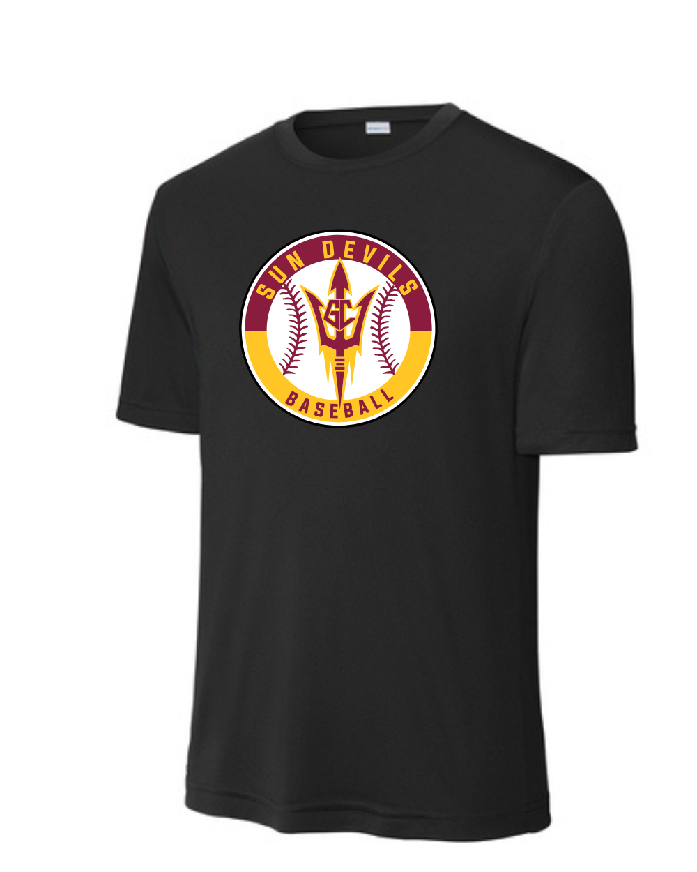 GC Sundevils Baseball- GC Sundevils Circle Logo Short Sleeve  Performance Tee