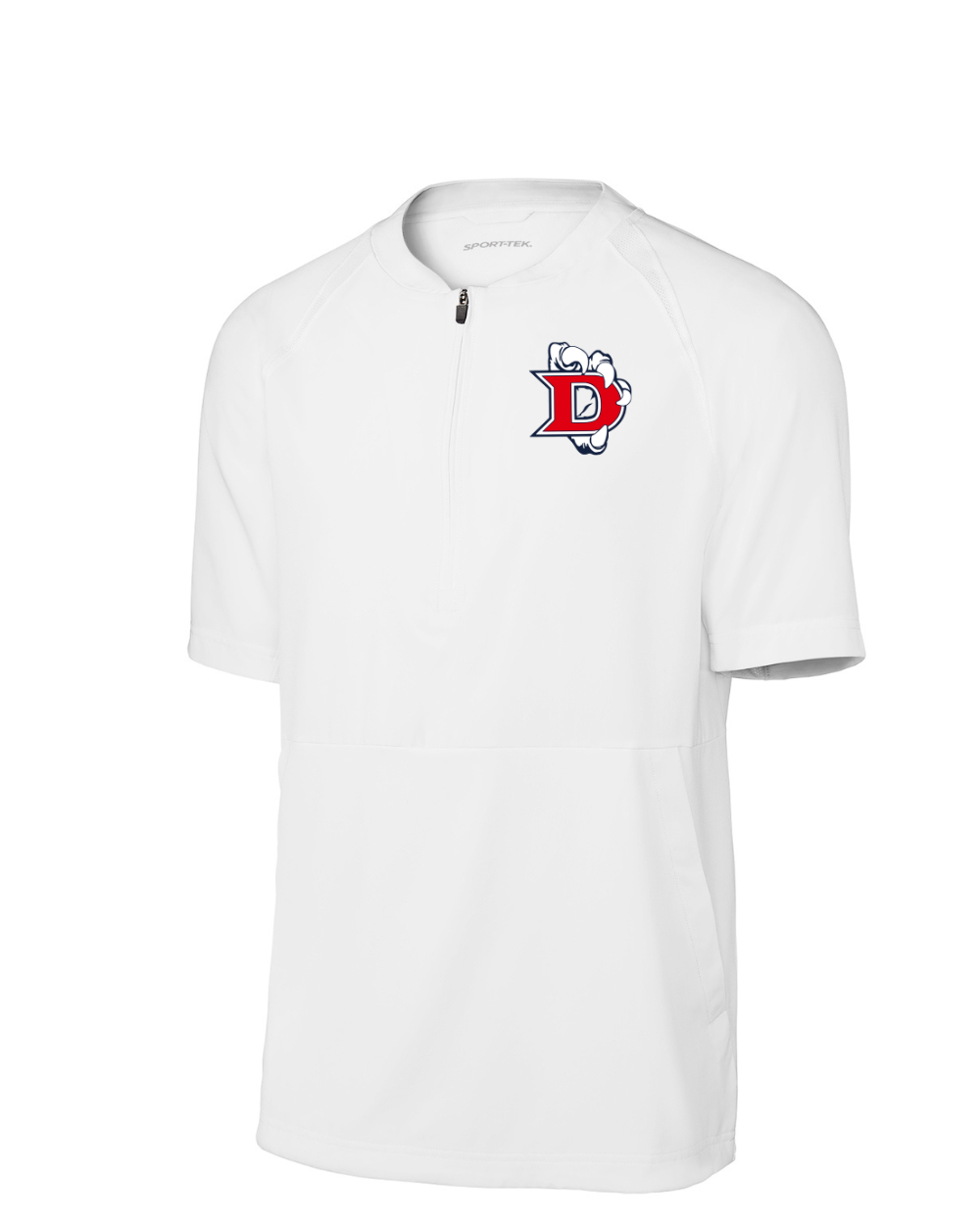 Dawson Baseball - EMBROIDERED Claw Logo Short Sleeve Pullover Jacket- Red