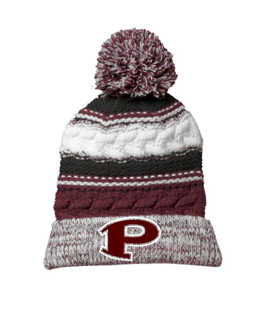 PHS Spirit Wear - Embroidered P Pom Pom Team Beanie