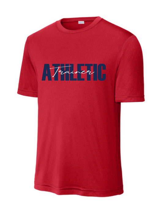Manvel Sports Medicine - Cursive Athletic Trainer - Short Sleeve Performance Tee
