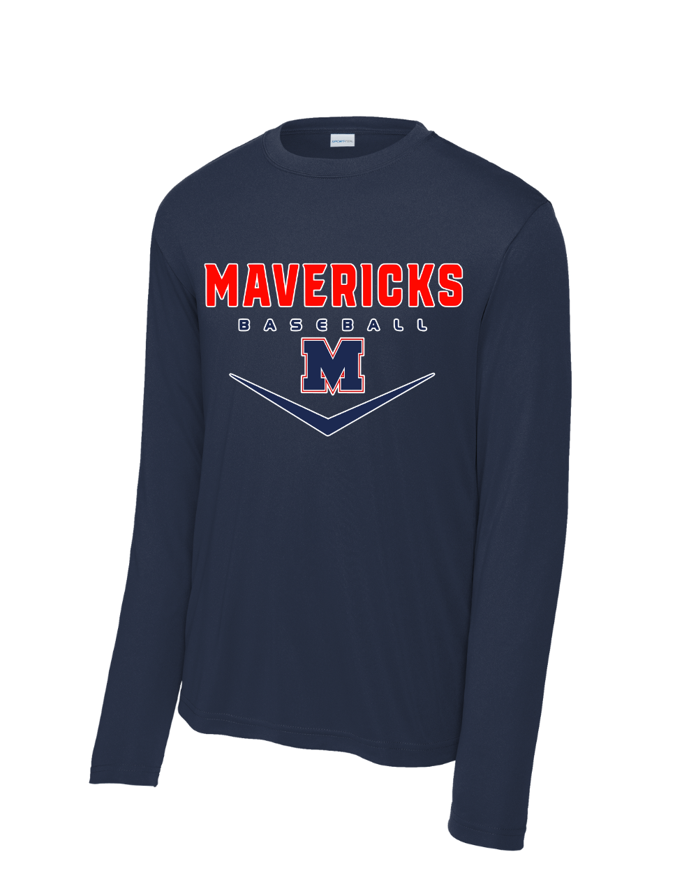 Manvel Baseball- Manvel Baseball  Long Sleeve Performance Tee