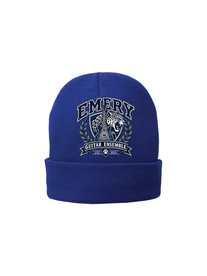 Emery Weiner Guitar Ensemble- Embroidered Traditional Fleece Lined Beanies
