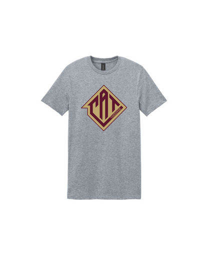 CAT Takeover- Cotton Tee- CAT Gold & Maroon Logo