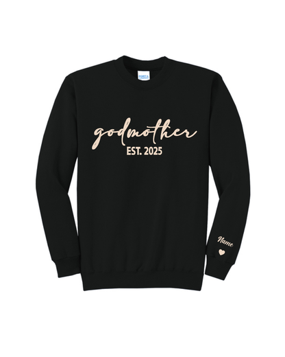 Mother's Day- Embroidered Godmother Sweatshirt
