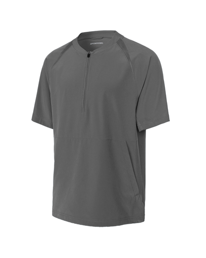 Sport-Tek ® Repeat 1/2-Zip Long Sleeve Hooded Jacket