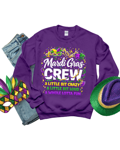 Sweatshirt-Mardi Gras Crew Sweatshirt