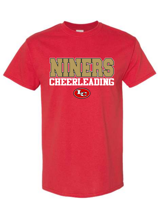 League City 49ers- Niners Cheer Cotton Blend Tee- Red