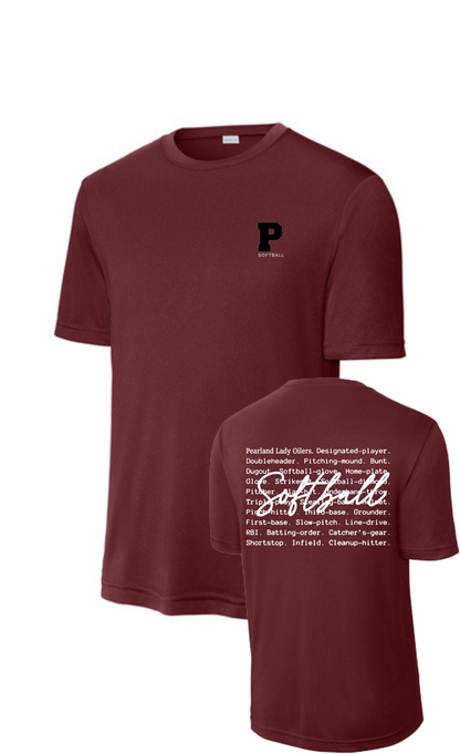 PHS Softball-P Softball Oilers Short Sleeve Performance Tee