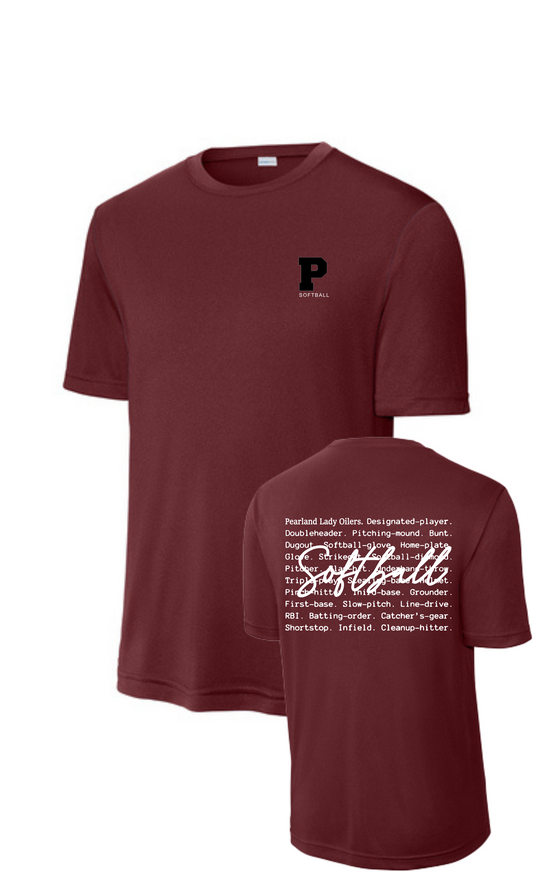 PHS Softball-P Softball Oilers Short Sleeve Performance Tee
