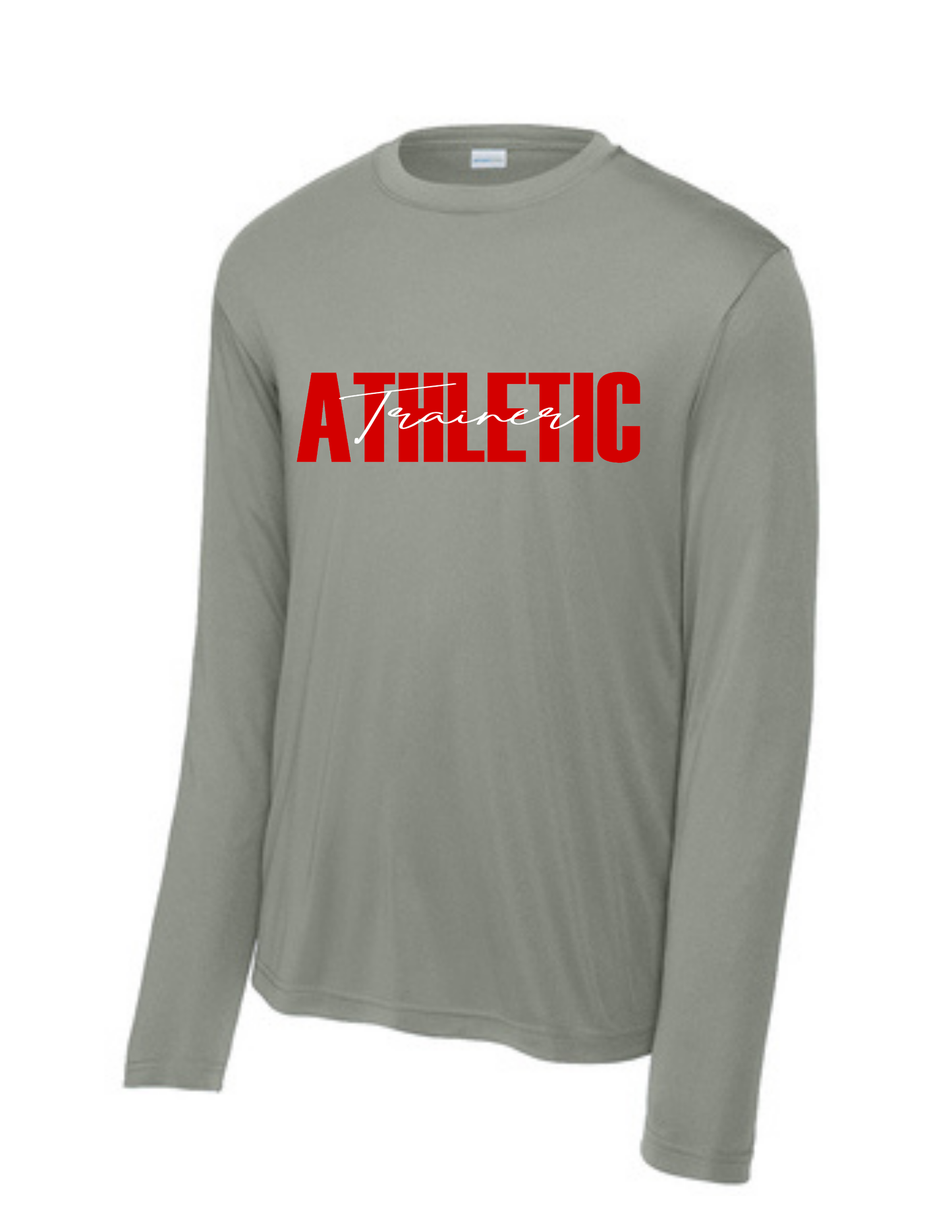 Manvel Sports Medicine - Cursive Athletic Trainer - Long Sleeve Performance Tee