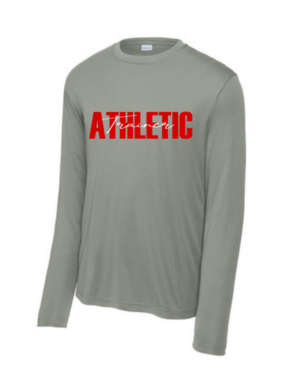 Manvel Sports Medicine - Cursive Athletic Trainer - Long Sleeve Performance Tee