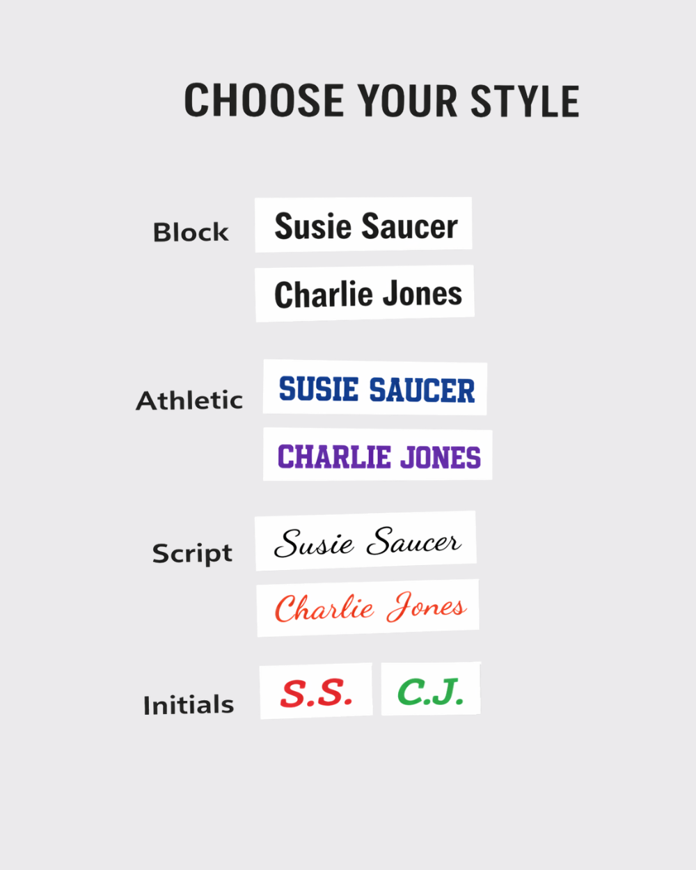 Iron On Name Labels- 10