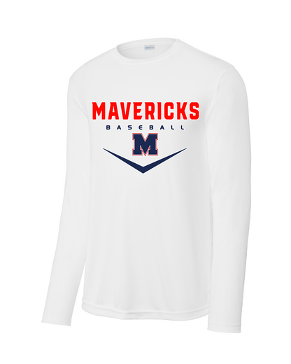 Manvel Baseball- Manvel Baseball  Long Sleeve Performance Tee