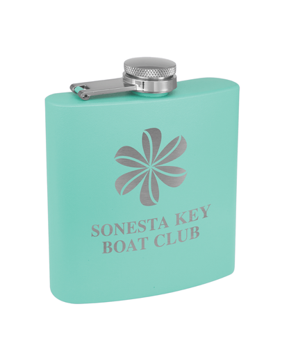 Gift- Laser Engraved Powder Coated  Flask