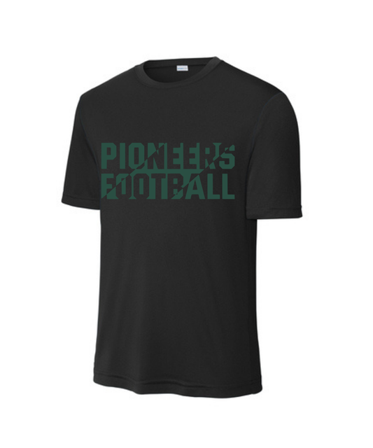 Iowa Colony High School Spiritwear-Split Pioneers Football Performance Tee