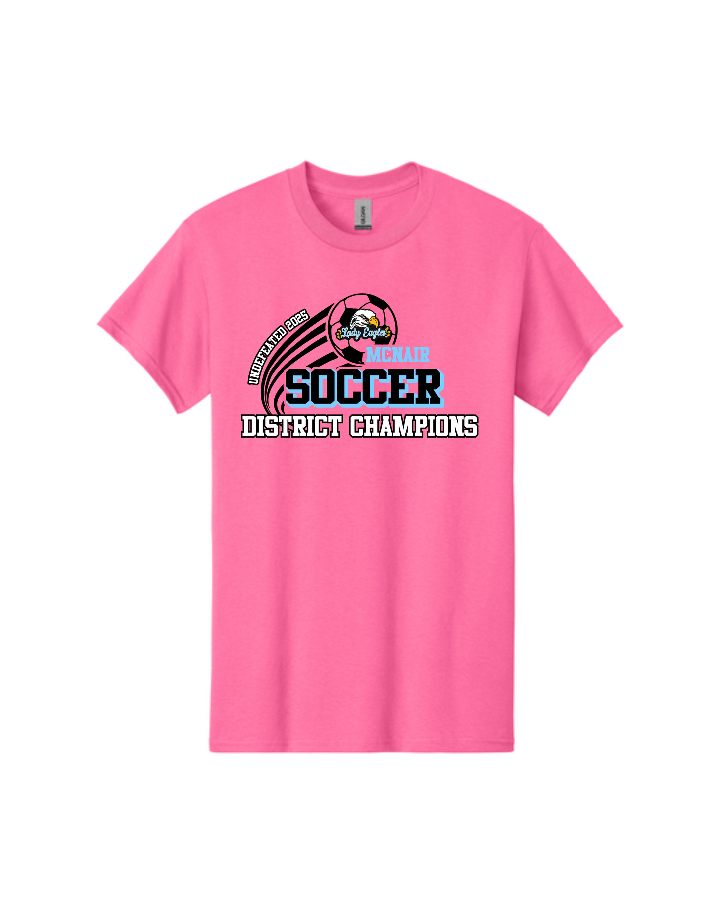 McNair Soccer - 8th Grade Undefeated District Champions Cotton Tee Shirt
