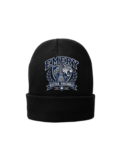 Emery Weiner Guitar Ensemble- Embroidered Traditional Fleece Lined Beanies