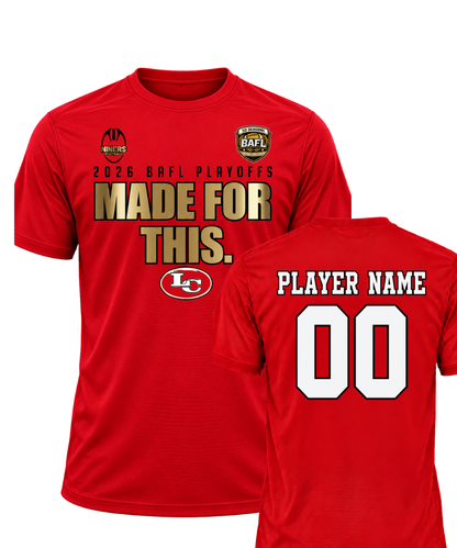 League City 49ers- Playoff Tee 2026- Performance Tee