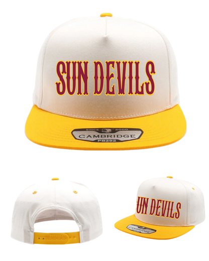 GC Sun Devils Baseball -Embroidered Sun Devils Two Tone Five Panel Hat