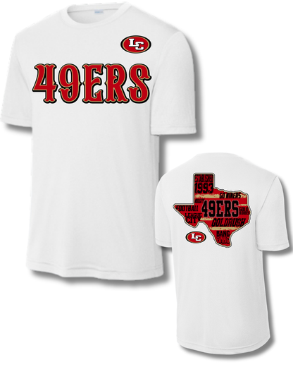 League City 49ers-49Ers- Performance Tee- White