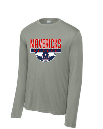 Manvel Soccer- Mavericks Soccer Long Sleeve Performance Tee