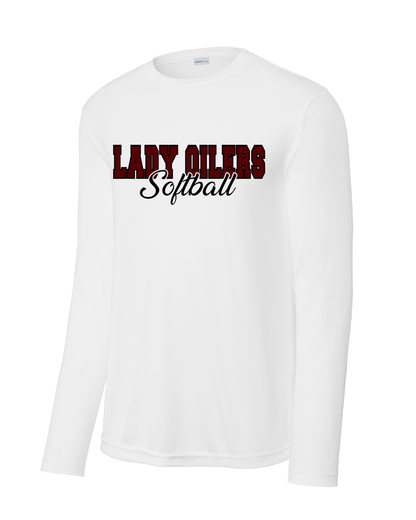 PHS Softball- Lady Oilers  Softball Long sleeve Performance Tee