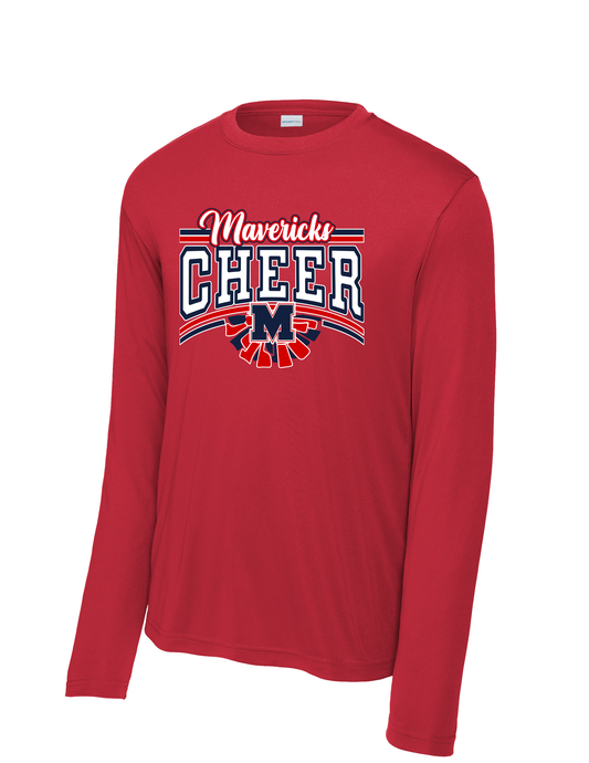 Manvel Cheer -  Maverick Cheer Long Sleeve Performance Tee
