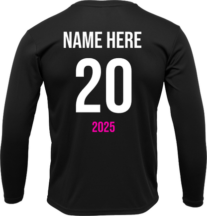 AVA Volleyball- Black Performance Tee 17 Attack