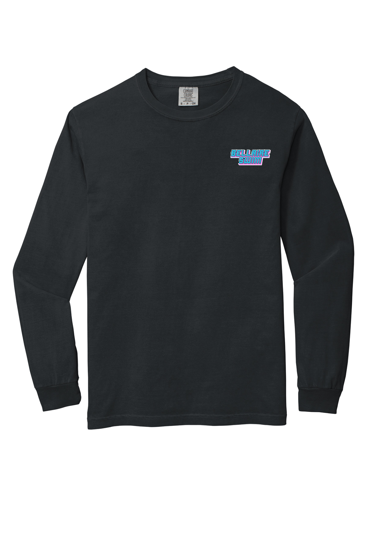 Bellaire HS- Retro Longsleeve Comfort Colors Tee- Black